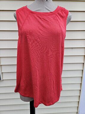 Women's Athletic Works Pink Sleeveless Open Back Tank Top/Shirt - Size XXL (20)